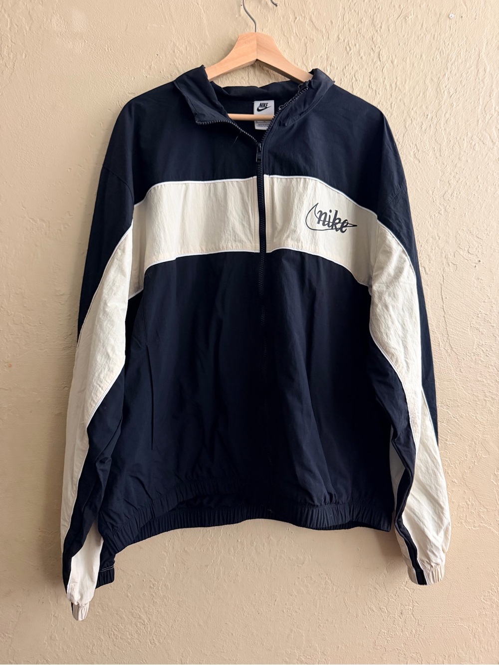 Nike Black and White Oversized Fit Jacket